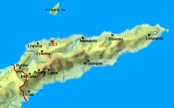 Östtimorkarta